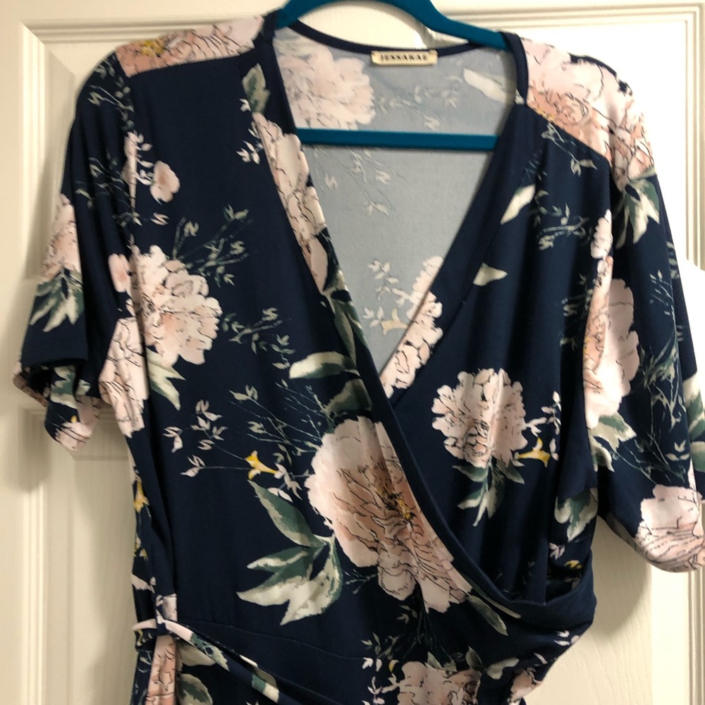 JessaKae Navy wrap dress